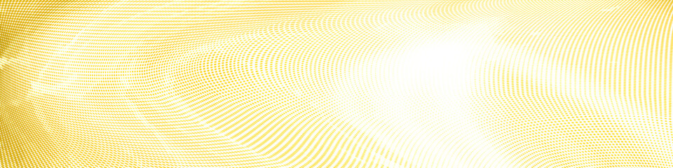 Light yellow white gradient halftone dots wide background
