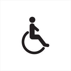 disabled icon vector illustration symbol