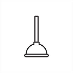 plunger icon vector illustration symbol