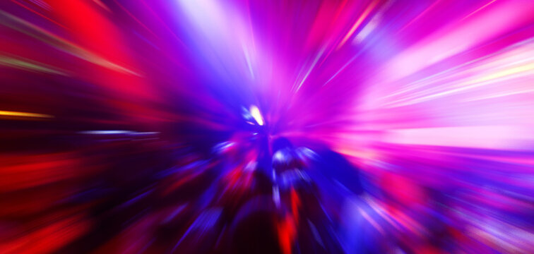 Dancing people in a disco club to the music