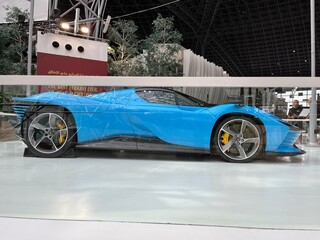 Ferrari Sport Car in Ferrari Park Abu Dhabi
