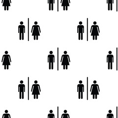 vector illustrations symbol icon design toilet man and women seamless pattern isolated
