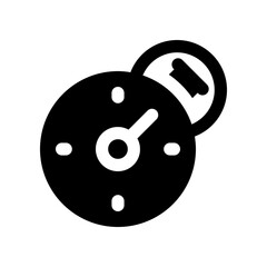 stopwatch glyph icon. vector icon for your website, mobile, presentation, and logo design.