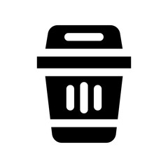 trash glyph icon. vector icon for your website, mobile, presentation, and logo design.