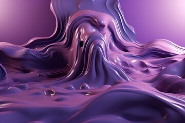 Obraz premium A vibrant purple landscape created through digital painting