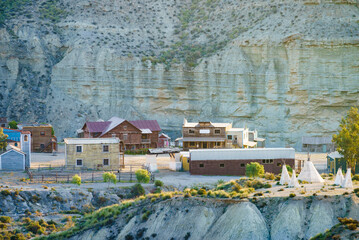 Tabernas desert and Western Leone town, Spain © anetlanda