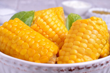 Chopped corn cobs