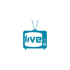 Live tv icon isolated on transparent background