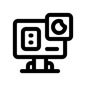 recommend clip art: action camera icon. vector icon for your website, mobile, presentation, and logo design.