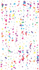 School notebook cover. Colorful childish floating