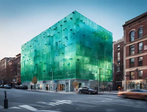 surreal builing  strucure that blends contemporary art snd design,made of plasticiet and recycled plastic bottle