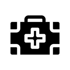 medical kit glyph icon. vector icon for your website, mobile, presentation, and logo design.