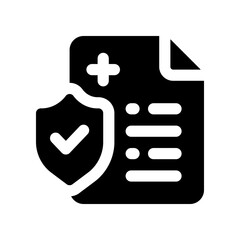 insurance glyph icon. vector icon for your website, mobile, presentation, and logo design.