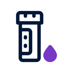 blood test duo tone icon. vector icon for your website, mobile, presentation, and logo design.