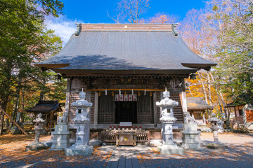 Obraz premium 山梨県南都留郡忍野村 忍野八海浅間神社（忍草浅間神社）