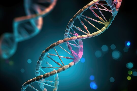The image depicts the spiral structure of DNA molecules. DNA plays a crucial role in storing and transmitting genetic information in living organisms.

 Generative AI