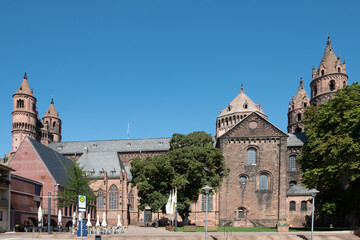 historical Worms Cathedral in Worms, Germany