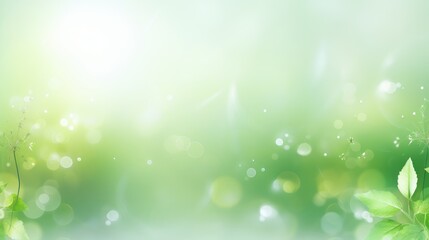 Obraz premium Light green eco background, AI generated Image