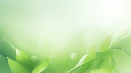 Fototapeta na wymiar Light green eco background, AI generated Image
