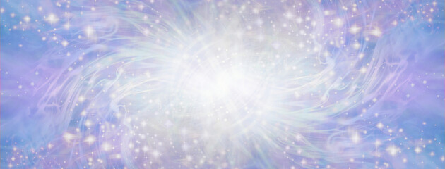 Lilac Pink Sparkling Spiralling  Celebration Surprise background Template - wispy flowing energy with a rotating white vortex  centre and sparkles ideal for birthday surprise new year party theme