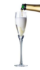 a glass of champagne