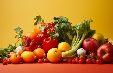 harvest of colorful fresh vegetables on the balcony 