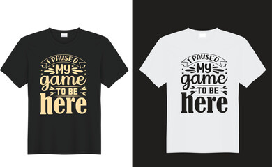 Gaming play player sport graphic t shirt