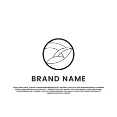 limited circle Brand Logo icon design template