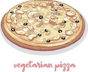 vegetarian pizza is great