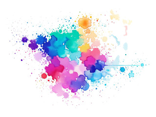 watercolor png with isolated scarlet spot textures