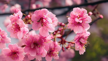 Fototapeta premium pink blossom Ai generative
