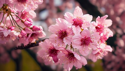 pink cherry blossoms Ai generative