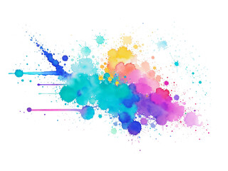 Fototapeta premium Abstract Colorful watercolor png stains background for texts