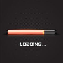 Progress loading bar. Downloading process. Concept technology. Vector illustration.