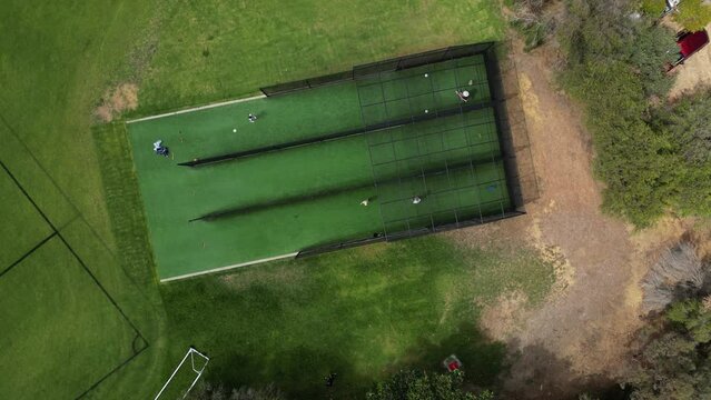 People Playing Cricket in a Cricket Field in Western Australia