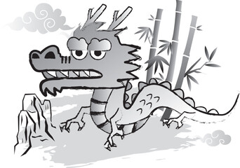 年賀状　2024年　辰年
