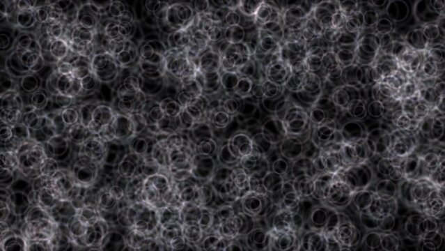 Vibrating spheres in 2 levels with overlap intensity.