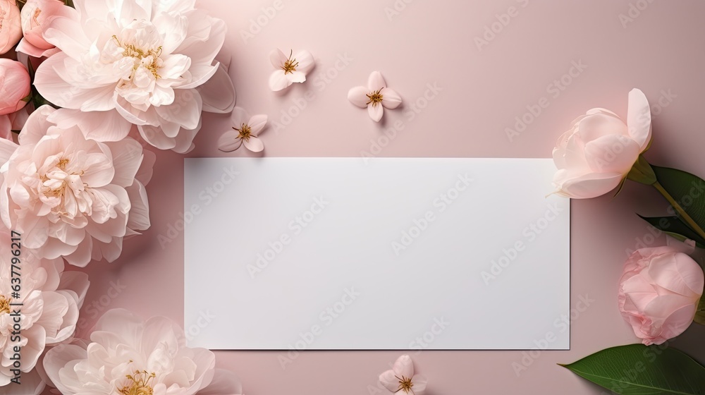 Aufkleber Create mockup copy space on blank paper cards and envelopes Graphic design template for branding and portfolio Suitable for wedding stationery