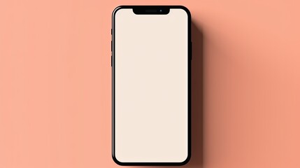 Black screen mobile phone in female hand with text messages on beige background Empty copy space Trendy magazine style collage Contemporary art and modern design. Mockup image