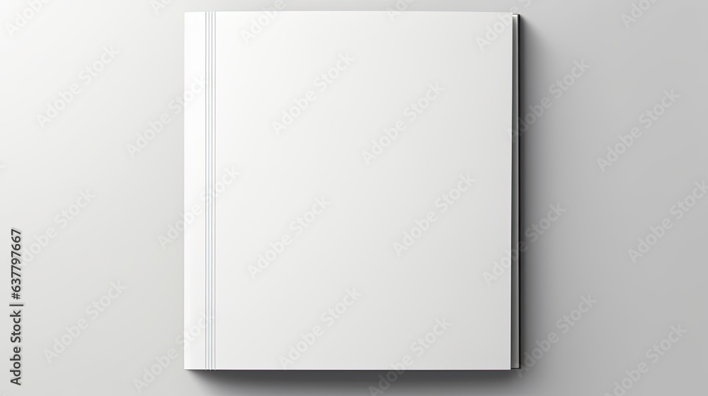 Aufkleber ready to use design template with soft shadows for blank catalogs magazines and books. mockup image