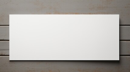 Obraz premium Gray background with folded blank paper. Mockup image