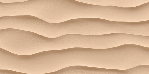 Fototapeta na wymiar Seamless white sandy beach or desert sand dunes tileable texture. Boho chic light brown clay colored summer repeat pattern background. A high resolution 3D, Generative AI