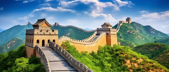 Keuken foto achterwand Chinese Muur The Great Wall of China Stretching over thousands of miles