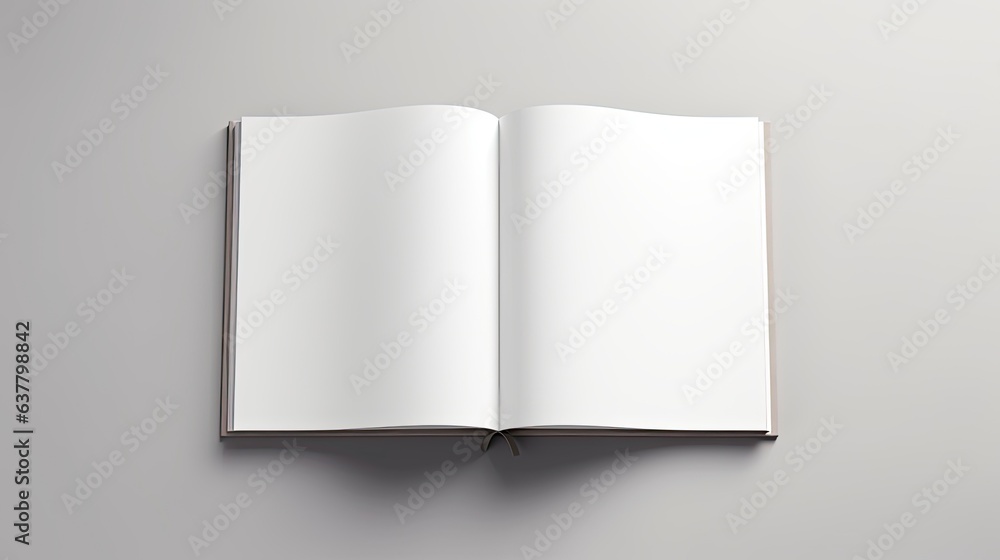 Aufkleber Ready to use design template with soft shadows for blank catalogs magazines and books. Mockup image