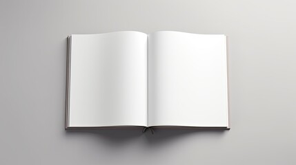 Ready to use design template with soft shadows for blank catalogs magazines and books. Mockup image