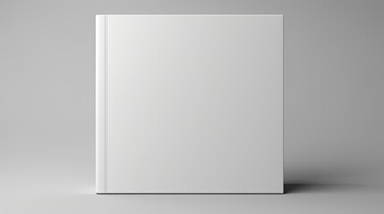 white book template on white background close up shot . Mockup image
