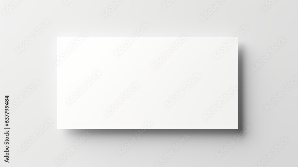 Poster blank business card mockup with white background minimal template for business white background post