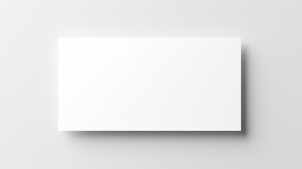 Blank business card mockup with white background Minimal template for business White background postcard template with pencil and note