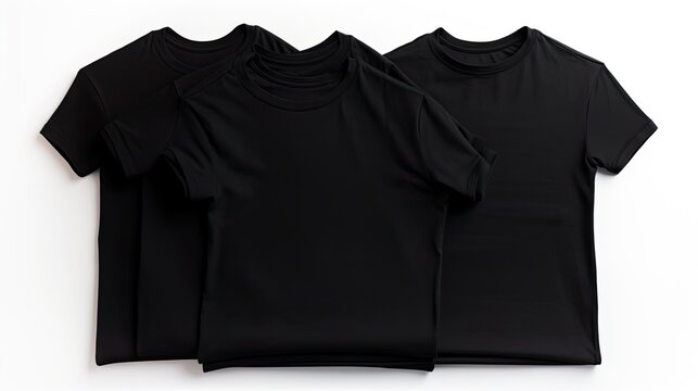 Black shirts with white background available for your own text . Mockup image