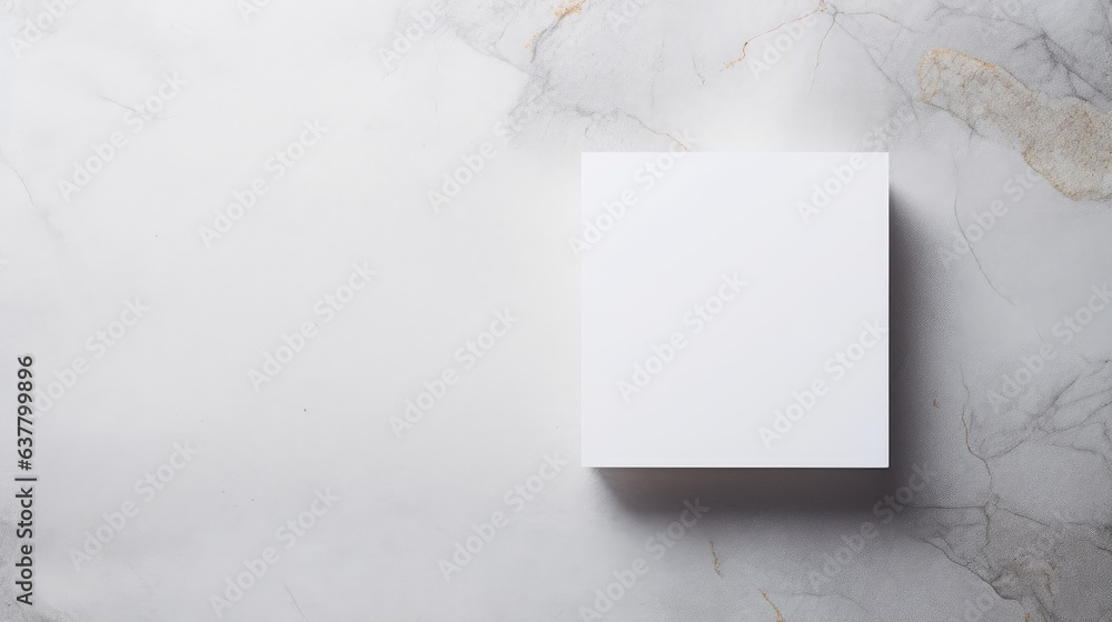 Aufkleber business cards placed diagonally on a gray background with shadows top view . mockup image